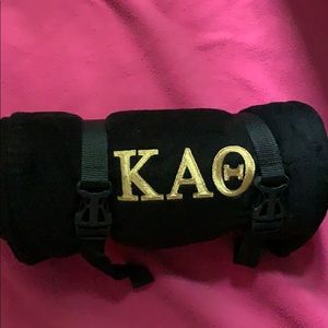 Kappa Alpha Theta Blanket with letters